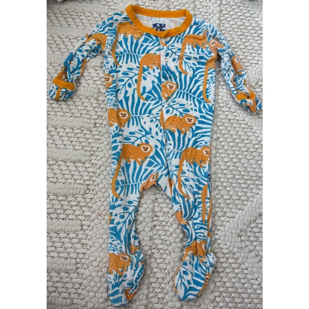 Kickee Pants Bamboo Snap Footie Size 0-3 Months